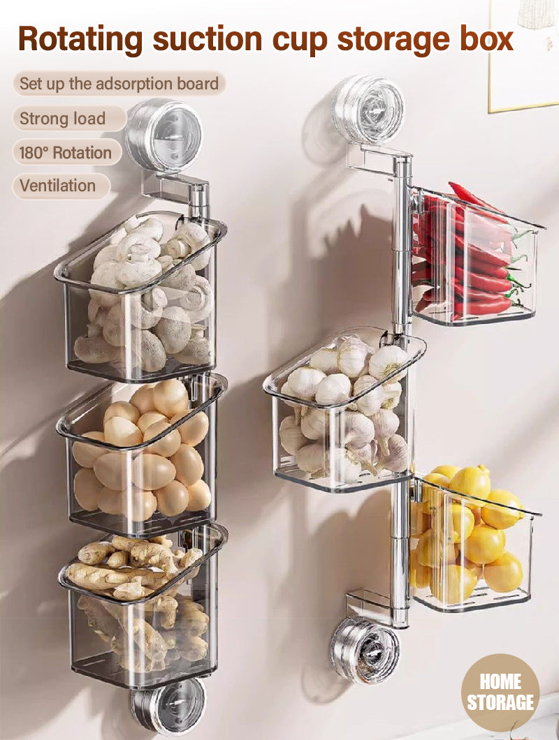 ROTATING SUCTION CUP STORAGE BOX