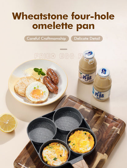 Four-hole non-stick breakfast pan