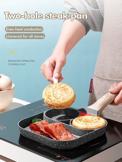 Four-hole non-stick breakfast pan