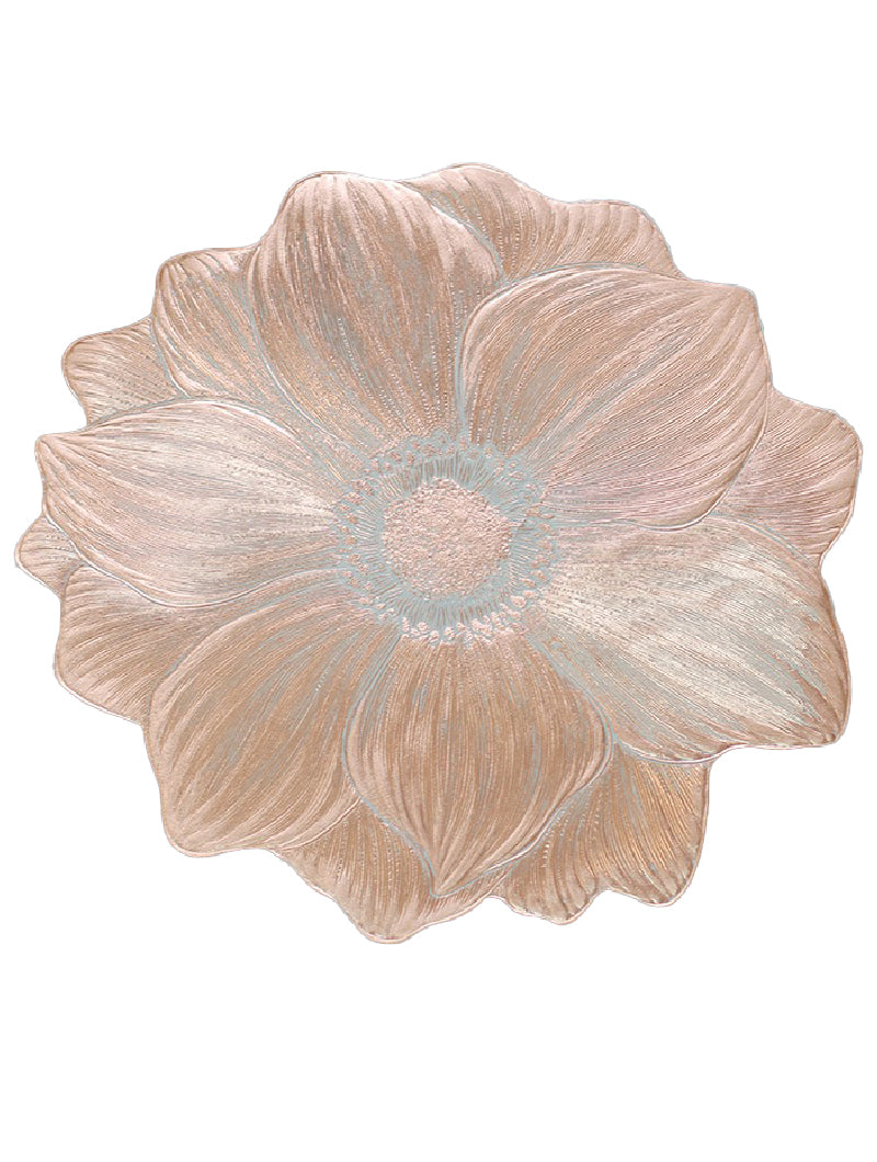 Heat-resistant, waterproof, oil-resistant lotus-patterned placemat